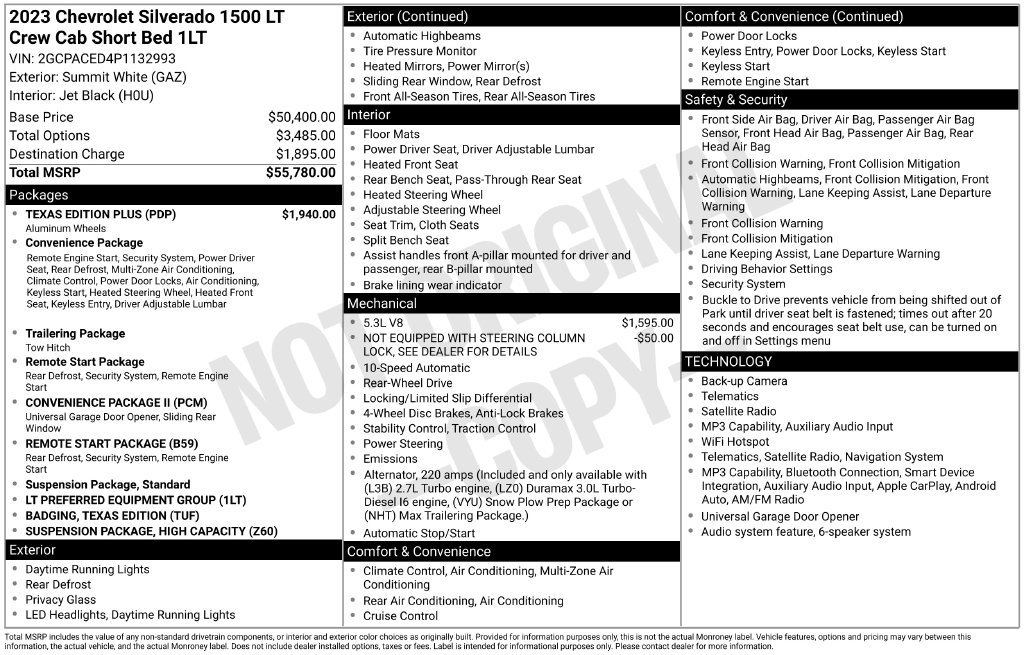 Used 2023 Chevrolet Silverado 1500 LT w/ Texas Edition Plus RWD image 41