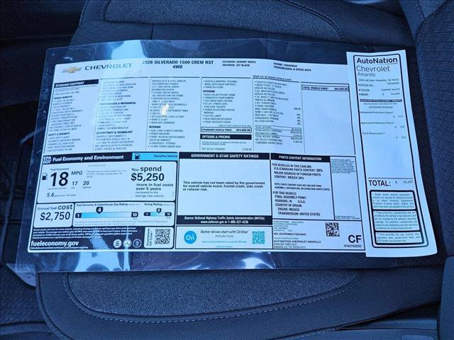 New 2026 Chevrolet Silverado 1500 RST w/ RST Select Package image 19