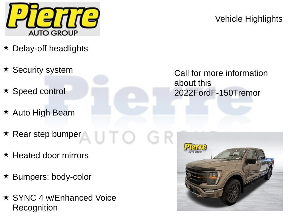 Used 2022 Ford F150 Tremor w/ Equipment Group 401A Mid AWD/4WD image 22