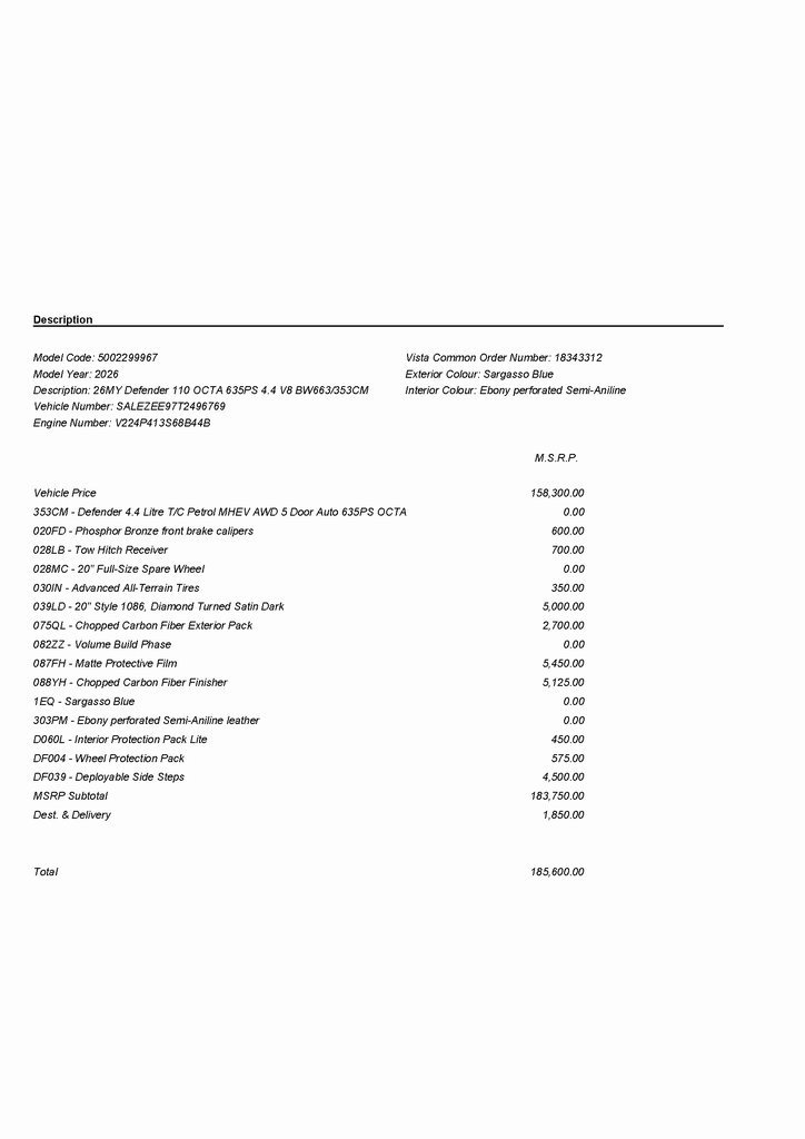 New 2026 Land Rover Defender 110 OCTA image 2