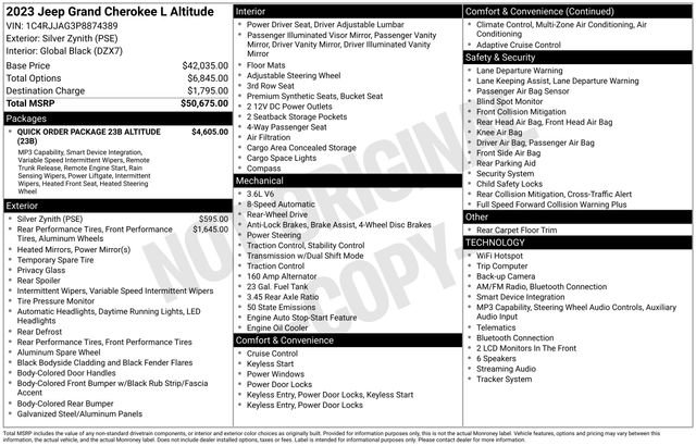 Used 2023 Jeep Grand Cherokee L Laredo RWD image 5