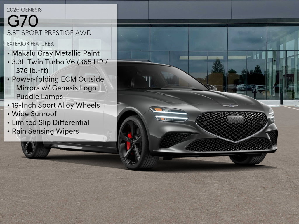 New 2026 Genesis G70 3.3T Sport Prestige AWD/4WD image 3