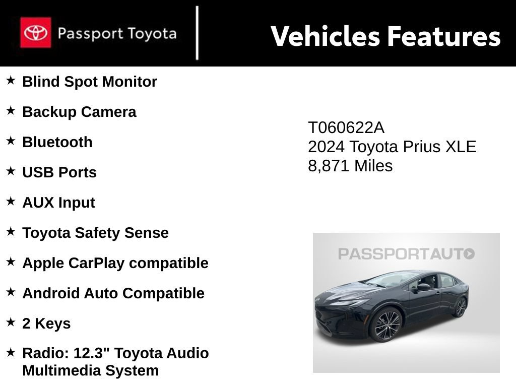 Used 2024 Toyota Prius XLE FWD image 3