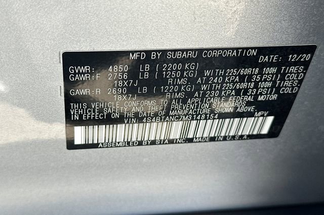 Used 2021 Subaru Outback Limited AWD/4WD image 34