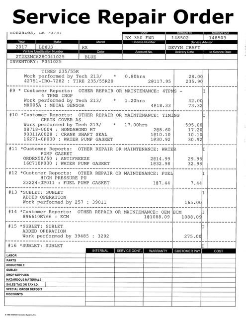 Used 2017 Lexus RX 350 FWD image 15