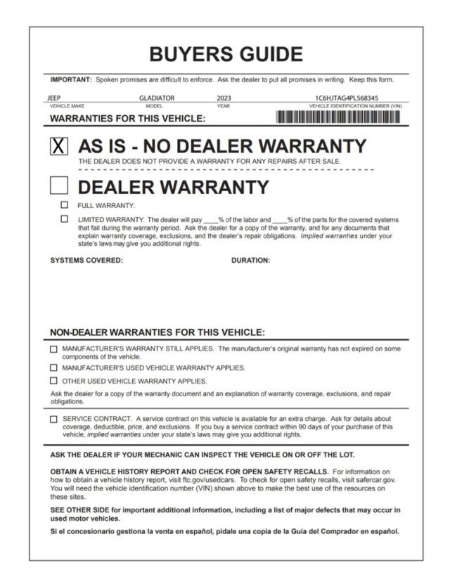 Used 2023 Jeep Gladiator Sport image 28