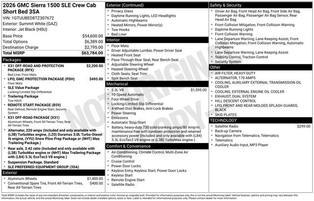 New 2026 GMC Sierra 1500 SLE image 27