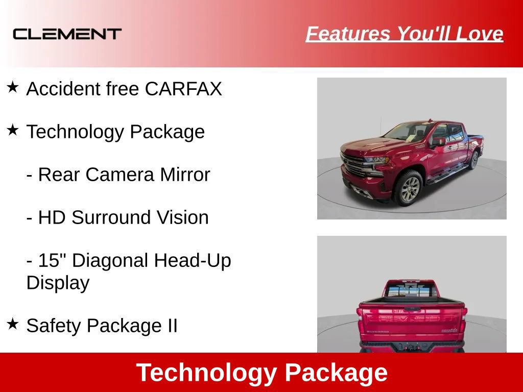Used 2019 Chevrolet Silverado 1500 High Country w/ Technology Package AWD/4WD image 13
