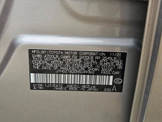 Used 2022 Lexus IS 350 F Sport w/ Navigation Package RWD image 21