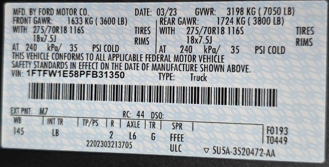 Used 2023 Ford F150 Tremor w/ Trailer Tow Package AWD/4WD image 42