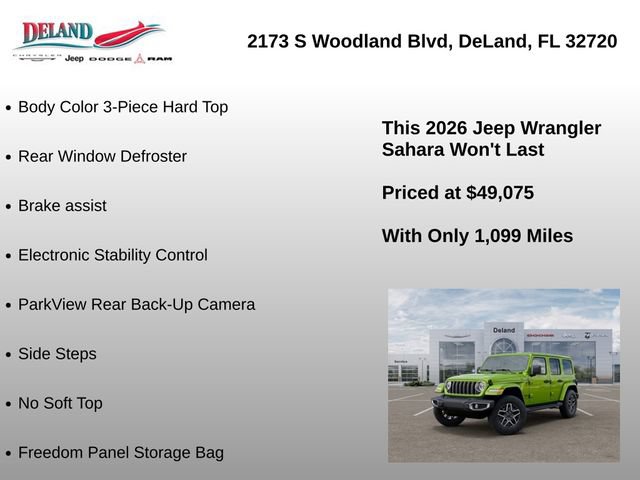 New 2026 Jeep Wrangler Unlimited Sahara AWD/4WD image 9