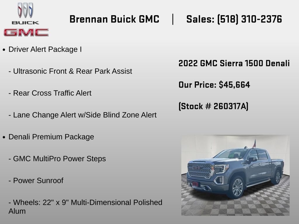 Certified 2022 GMC Sierra 1500 Denali w/ Denali Premium Package AWD/4WD image 12