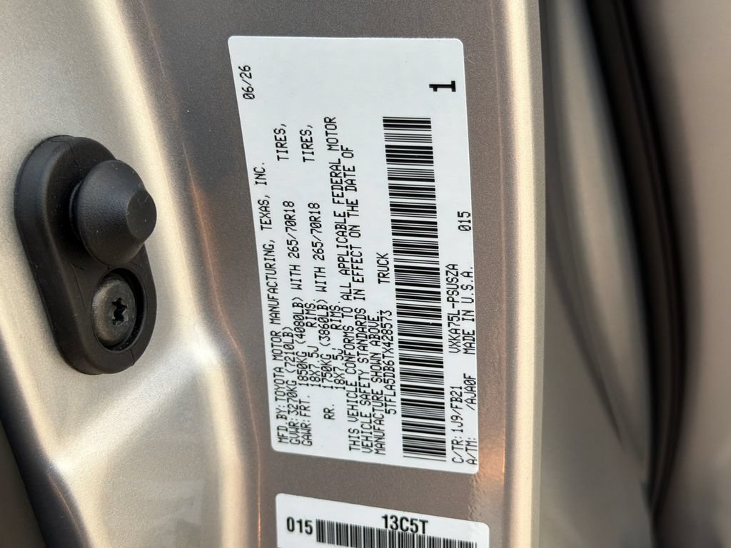 New 2026 Toyota Tundra SR5 w/ SR5 Convenience Package AWD/4WD image 28