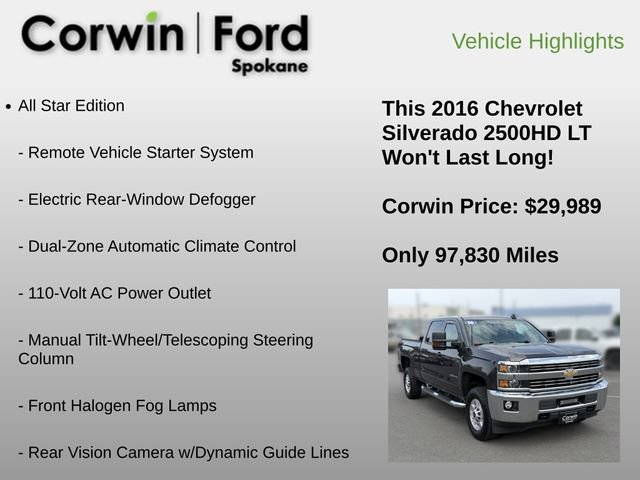 Used 2016 Chevrolet Silverado 2500 LT w/ All Star Edition AWD/4WD image 6