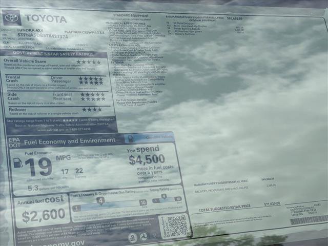 New 2026 Toyota Tundra Platinum AWD/4WD image 25