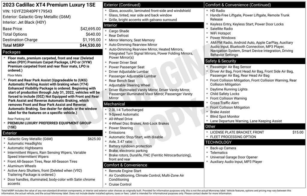 Certified 2023 Cadillac XT4 Premium Luxury image 32