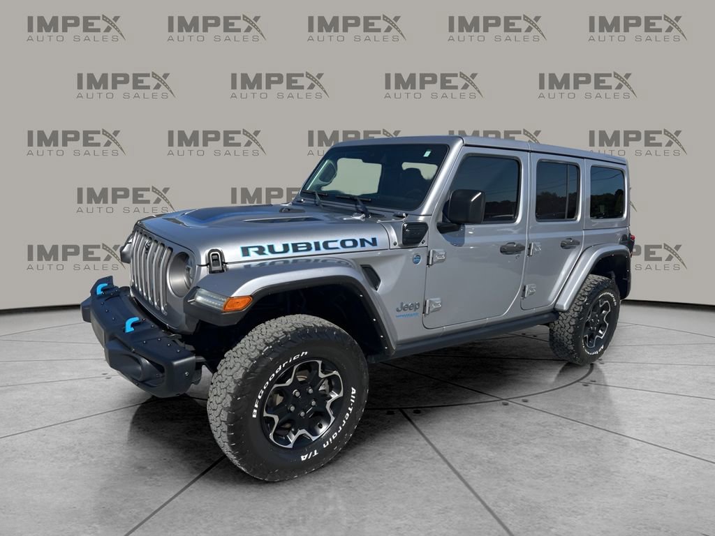 Used 2021 Jeep Wrangler Unlimited Rubicon 4xe w/ Steel Bumper Group image 1