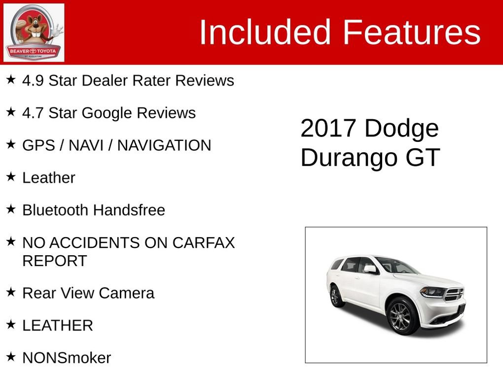 Used 2017 Dodge Durango GT w/ Nav & Power Liftgate Group AWD/4WD image 4