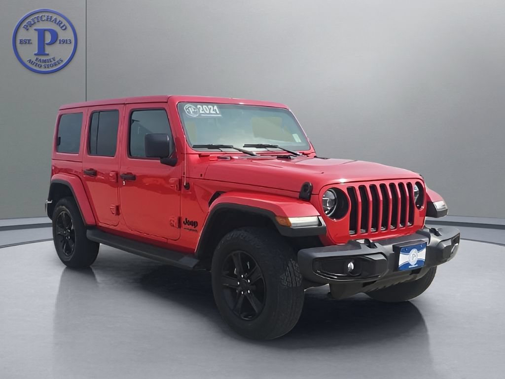 Used 2021 Jeep Wrangler Unlimited Sahara AWD/4WD image 1