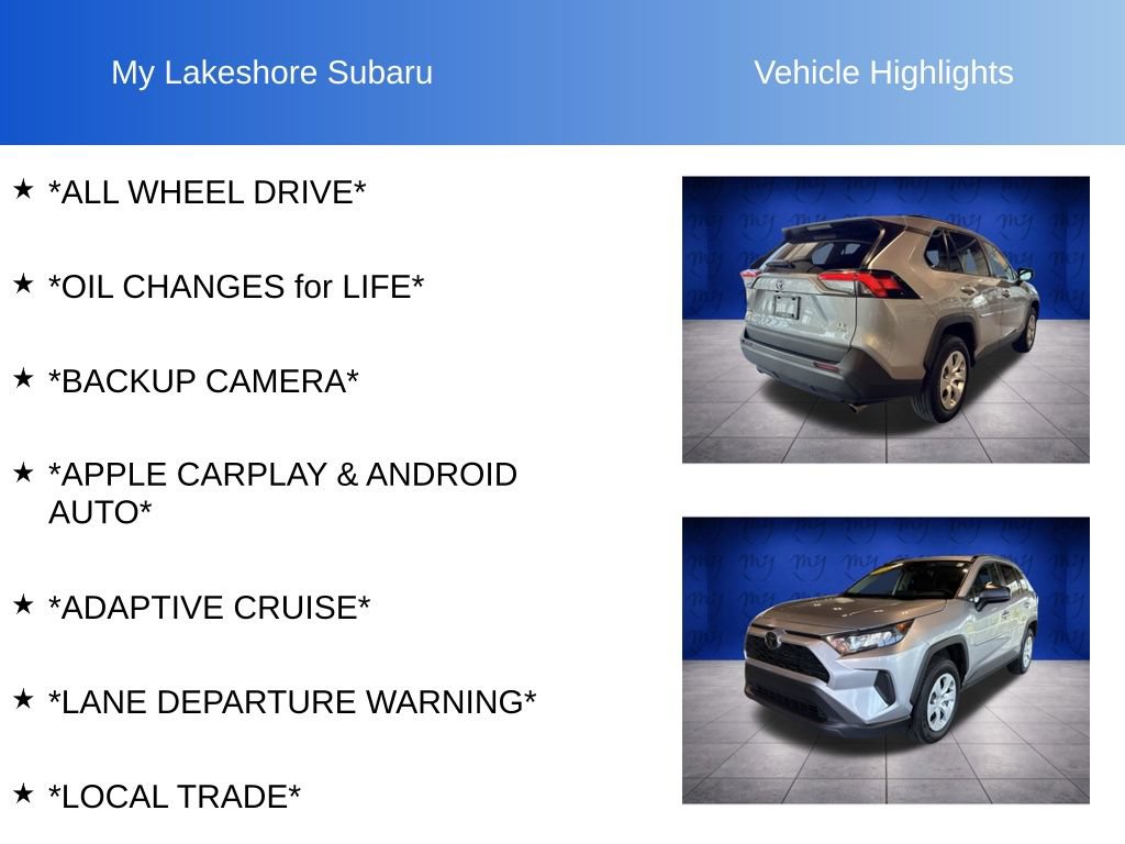 Used 2020 Toyota RAV4 LE w/ All Weather Liner Package AWD/4WD image 10