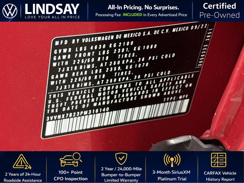 Used 2023 Volkswagen Taos SE image 27