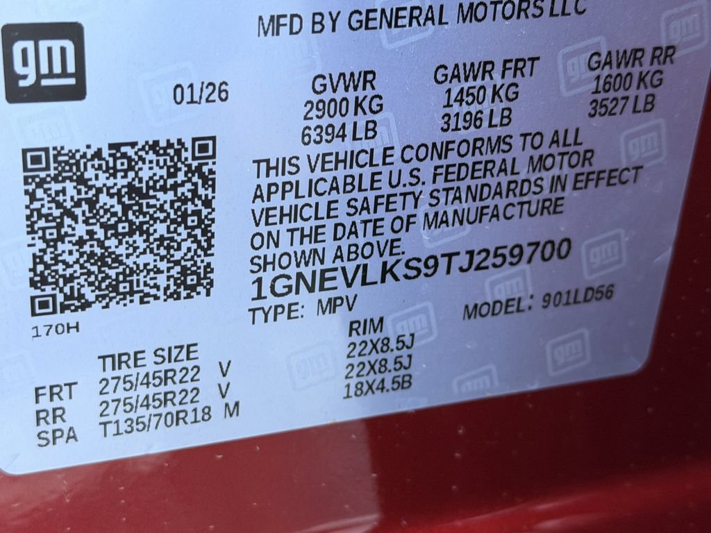 New 2026 Chevrolet Traverse RS w/ LPO, Floor Liner Package AWD/4WD image 29