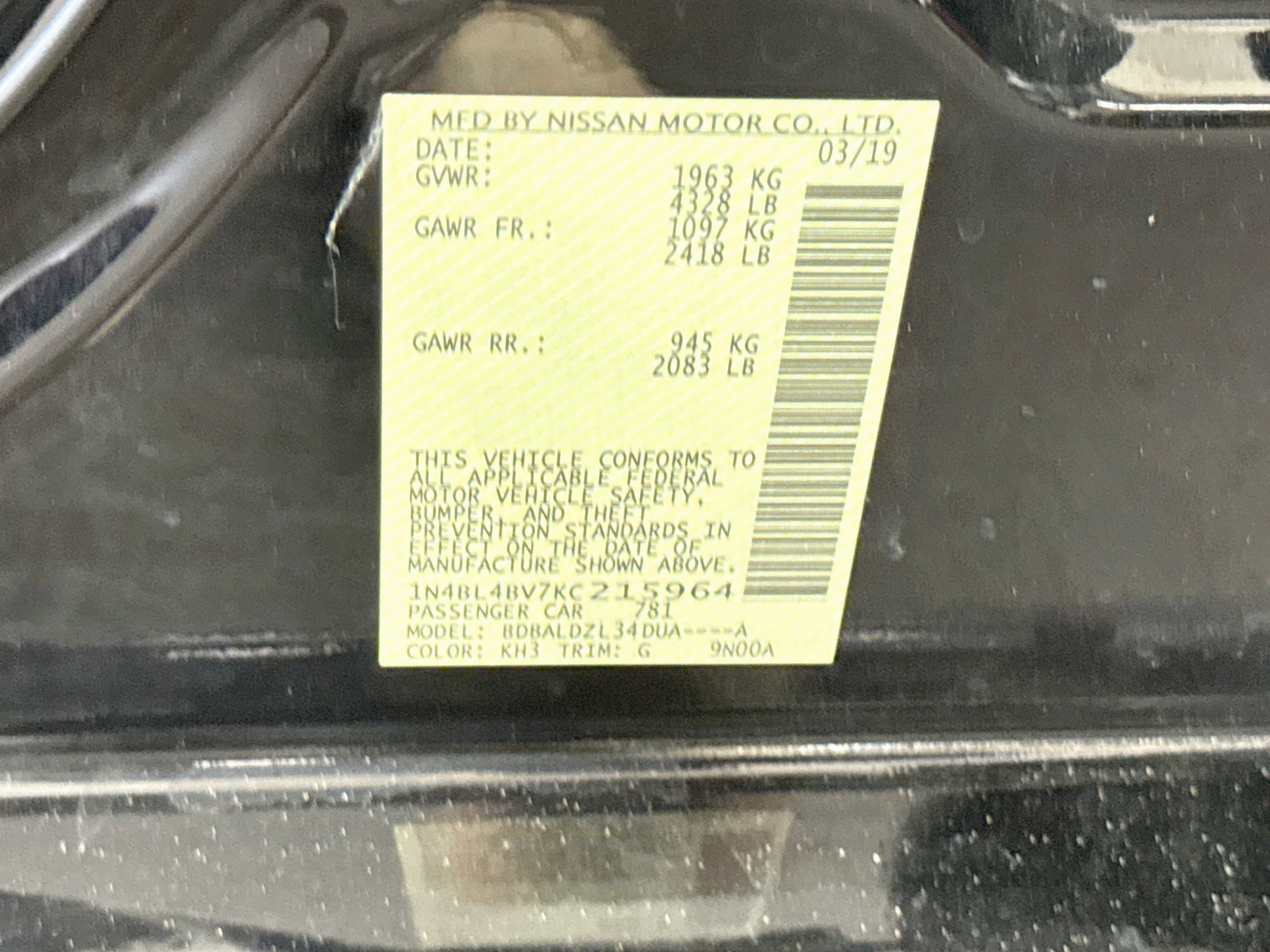Used 2019 Nissan Altima 2.5 S FWD image 40