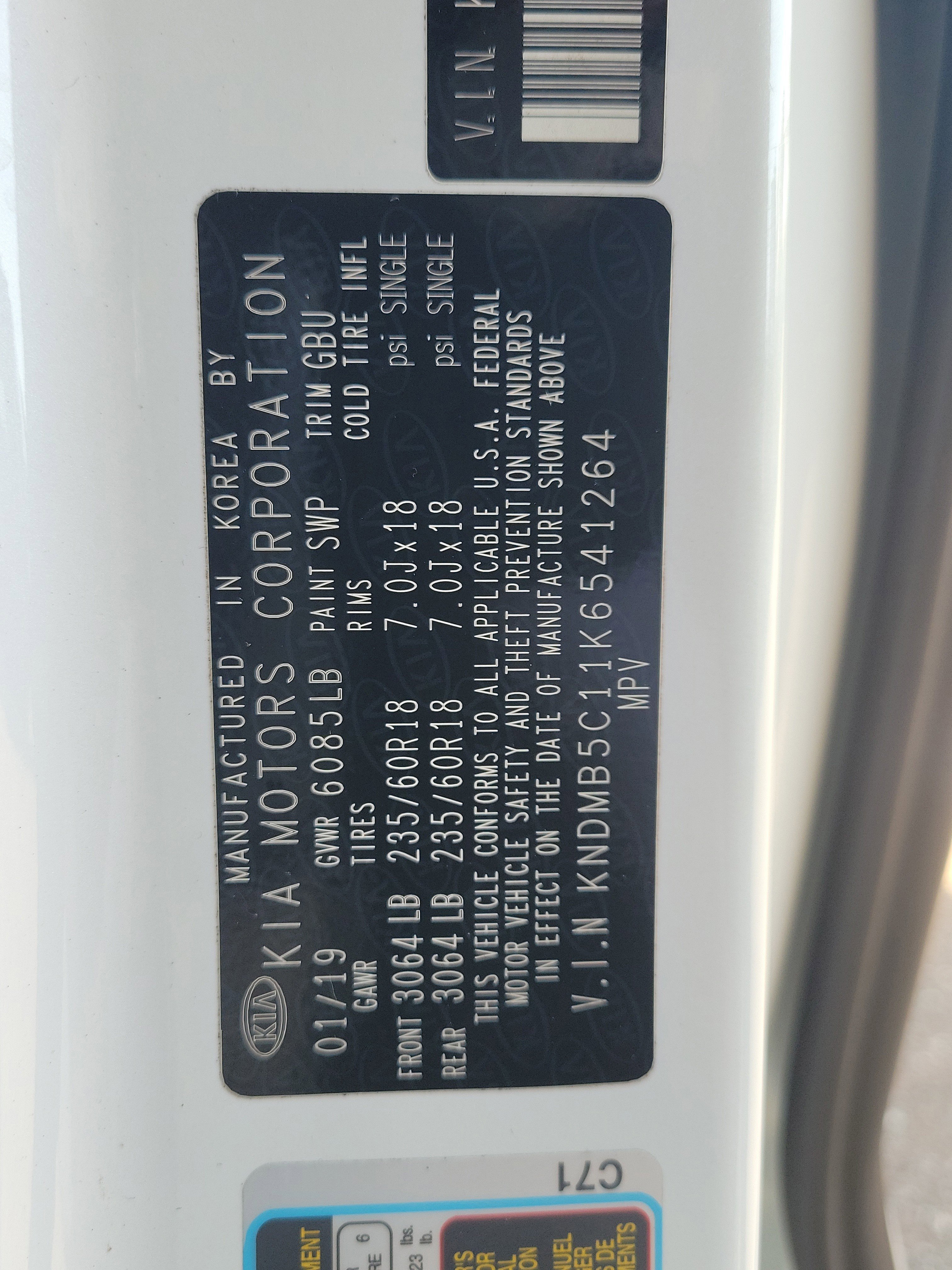 Used 2019 Kia Sedona EX w/ Paint Protection Package image 36