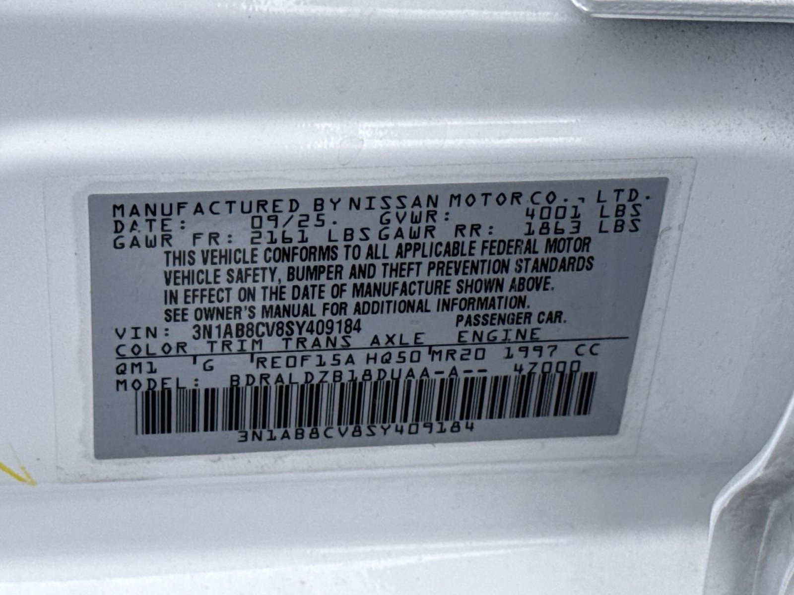 Used 2025 Nissan Sentra SV w/ All-Weather Package FWD image 28