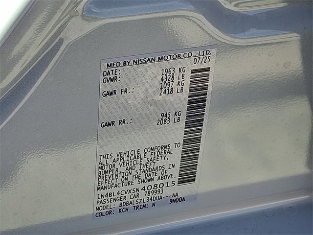 New 2025 Nissan Altima 2.5 SR image 10