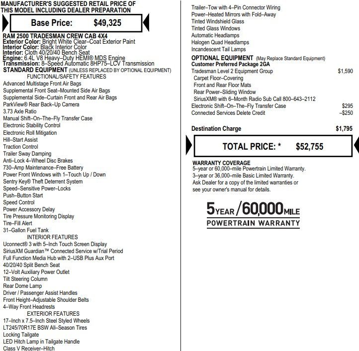 Used 2022 RAM 2500 Tradesman image 2