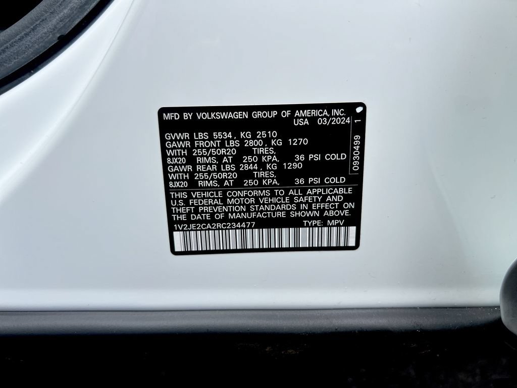 Used 2024 Volkswagen Atlas Cross Sport SE w/ Panoramic Sunroof Package FWD image 28