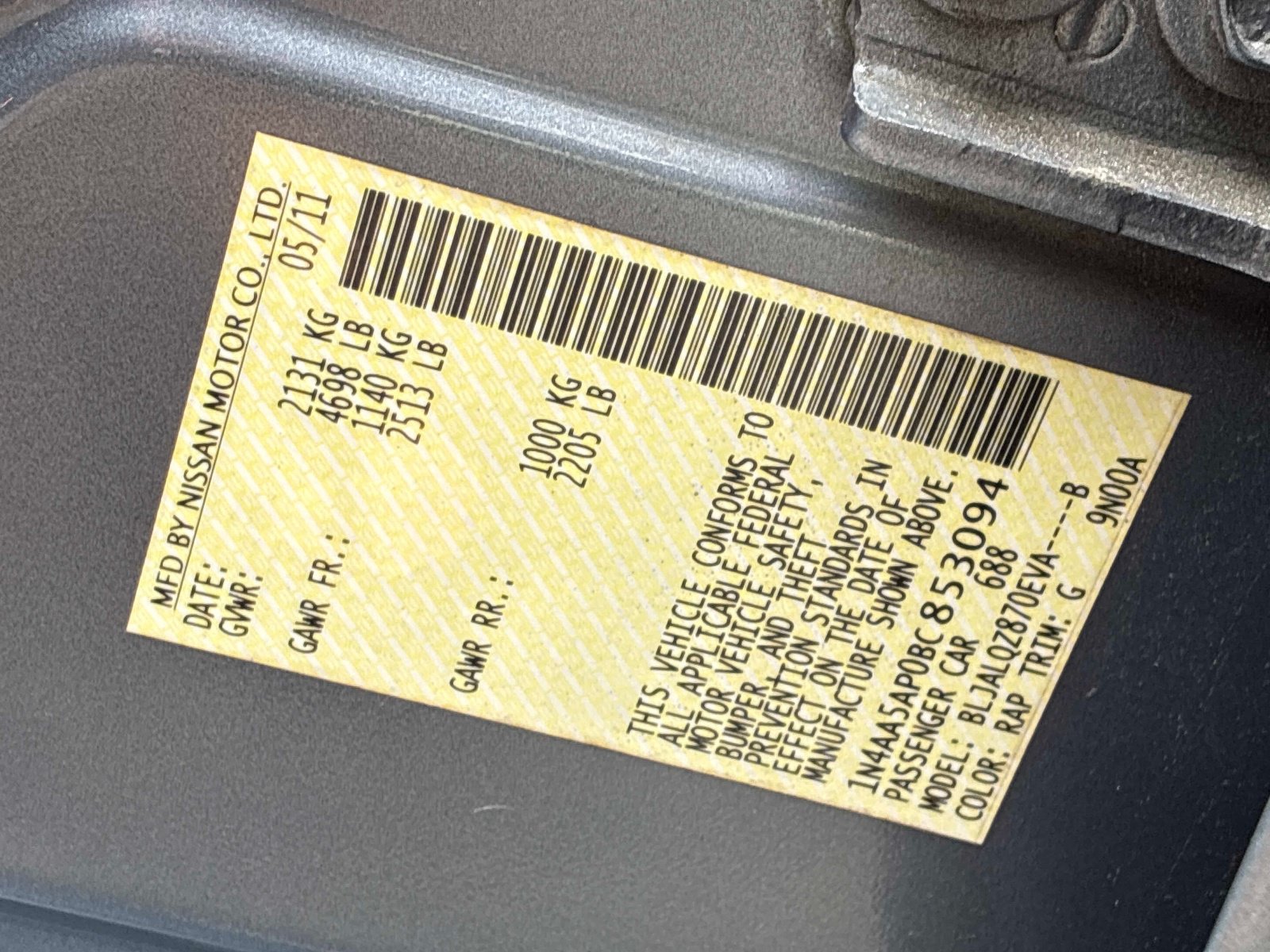 Used 2011 Nissan Maxima 3.5 S FWD image 20
