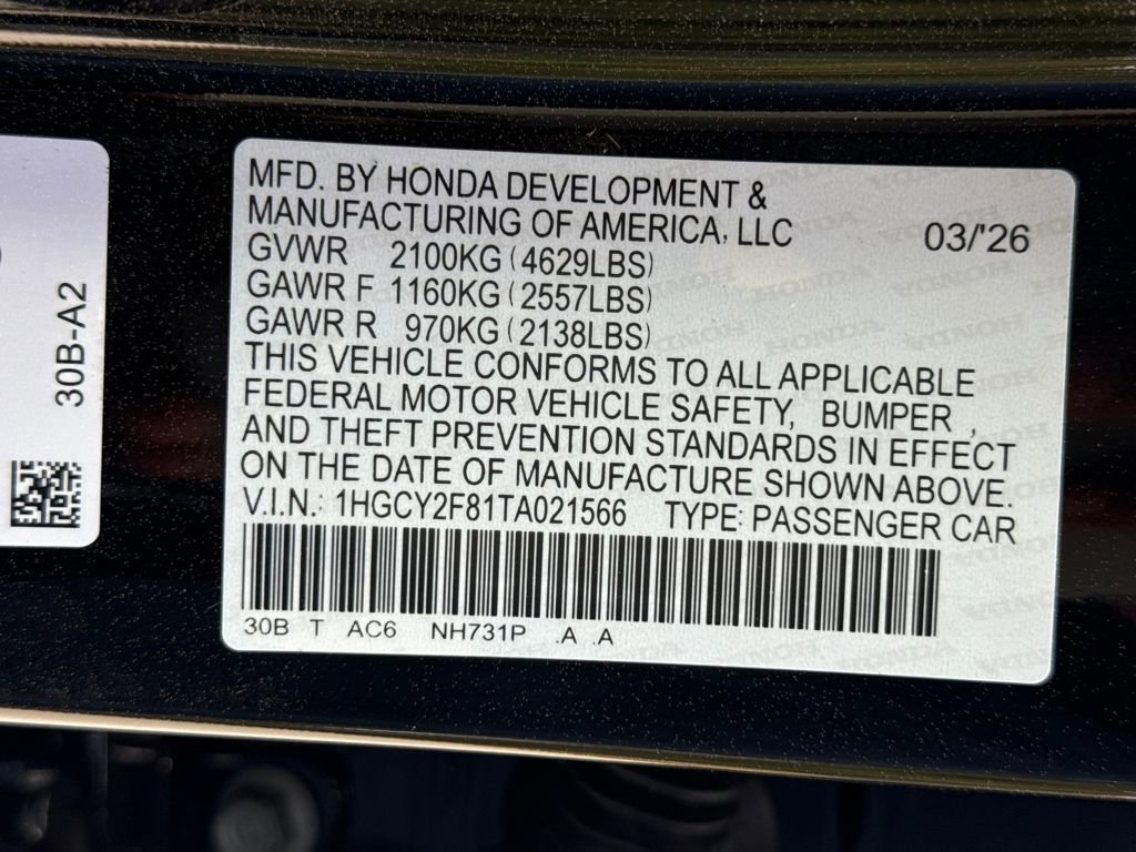 New 2026 Honda Accord Touring image 28