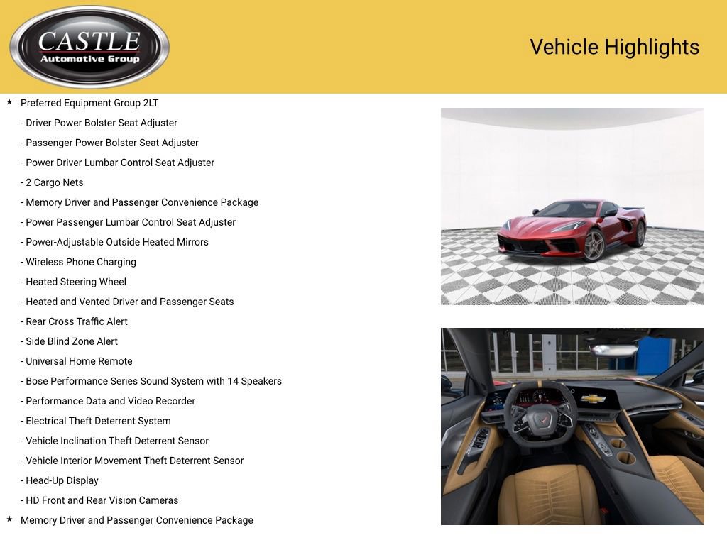 New 2026 Chevrolet Corvette Stingray Preferred Conv w/ Z51 Performance Package image 3