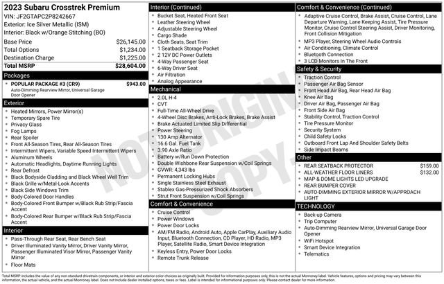 Used 2023 Subaru Crosstrek 2.0i Premium w/ Popular Package #3 image 4