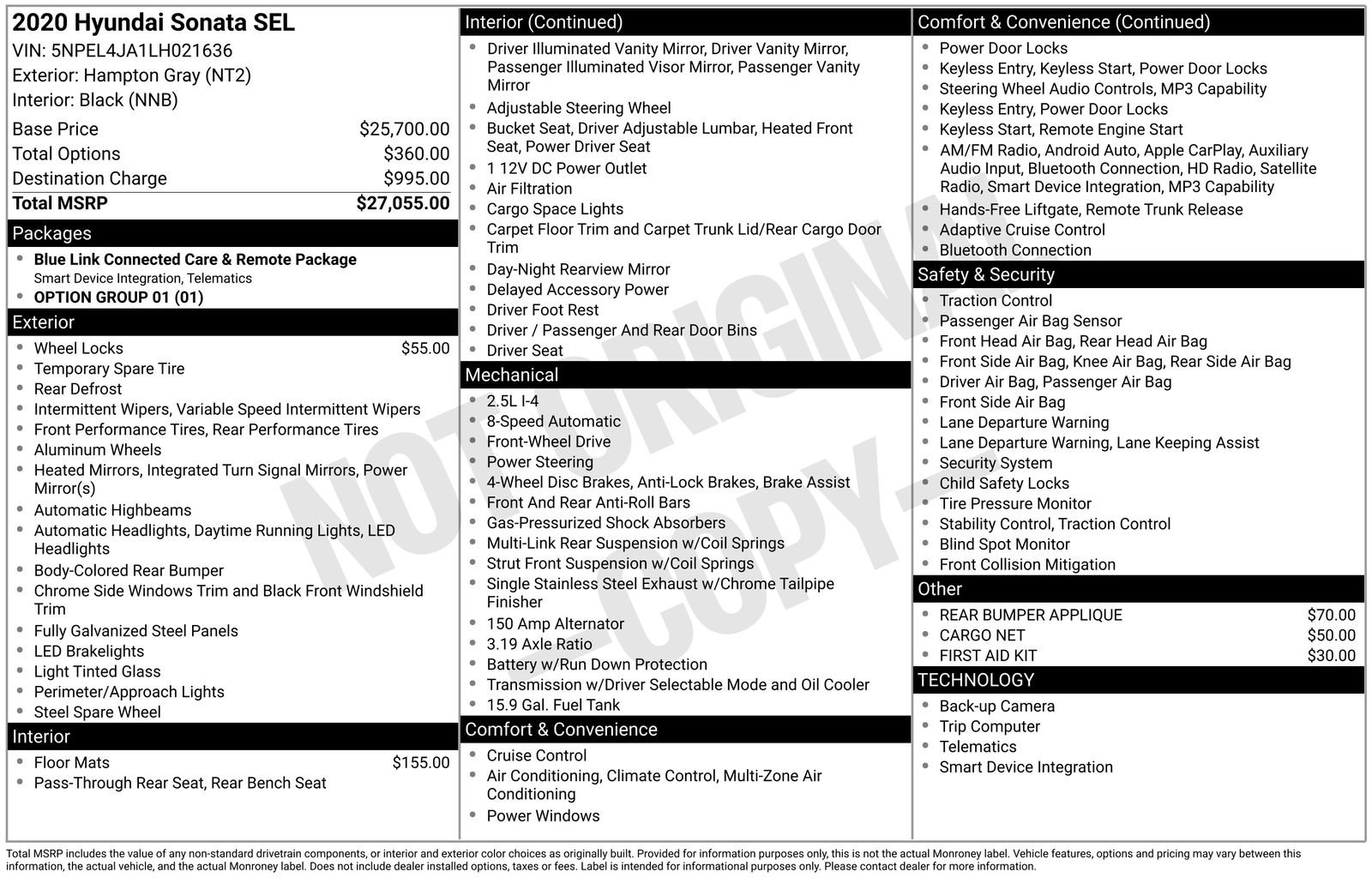 Used 2020 Hyundai Sonata SEL image 36