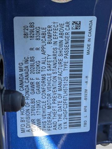 Used 2020 Honda Civic LX image 16