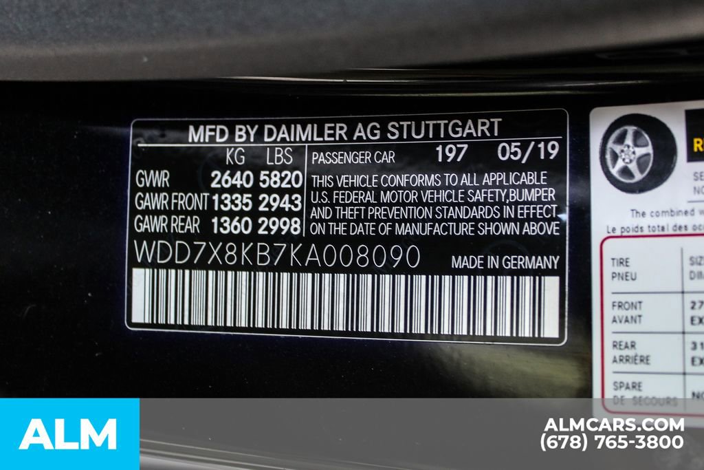 Used 2019 Mercedes-Benz AMG GT 63 S w/ Driver Assistance Package image 43