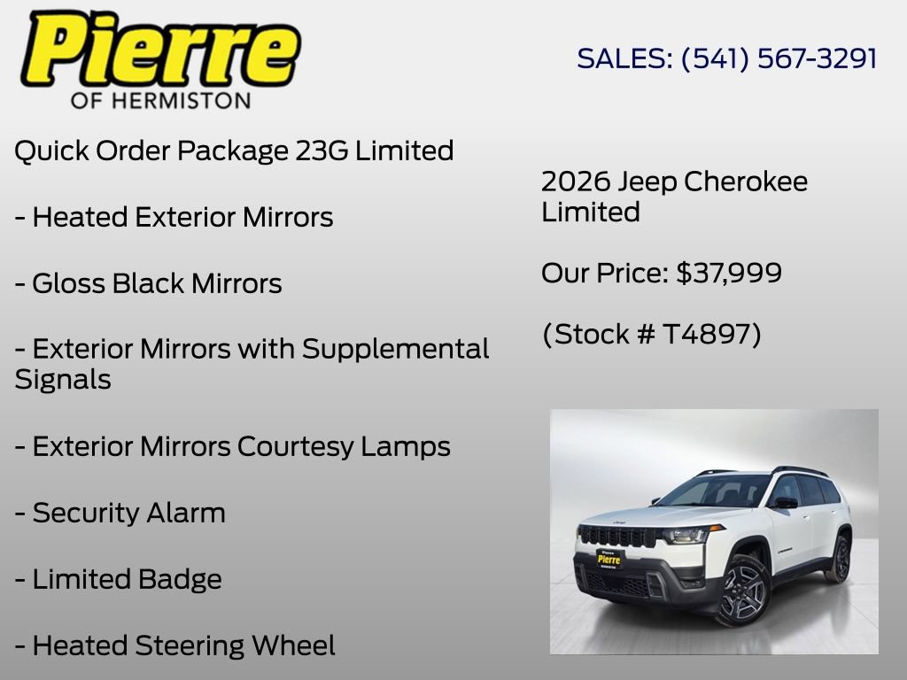 New 2026 Jeep Cherokee Limited AWD/4WD image 12