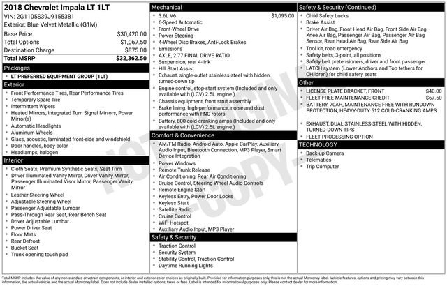 Used 2018 Chevrolet Impala LT image 23