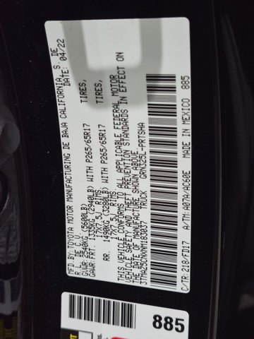 Used 2022 Toyota Tacoma TRD Sport w/ Technology Package RWD image 22