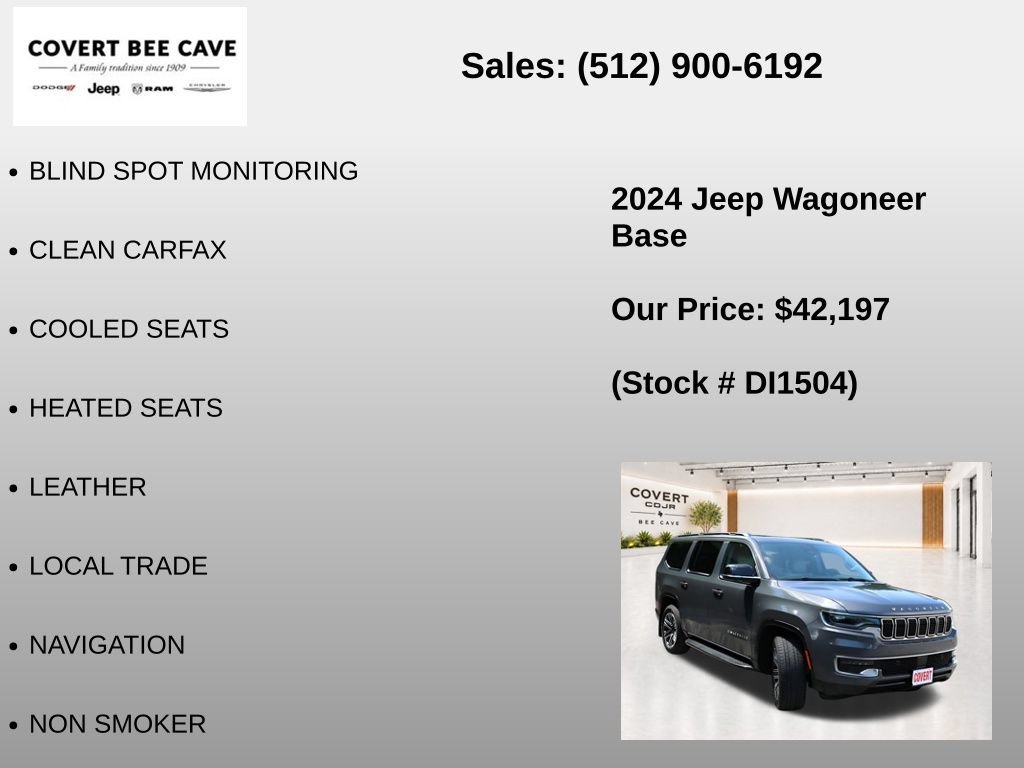Used 2024 Jeep Wagoneer 2WD w/ Premium Group I image 7