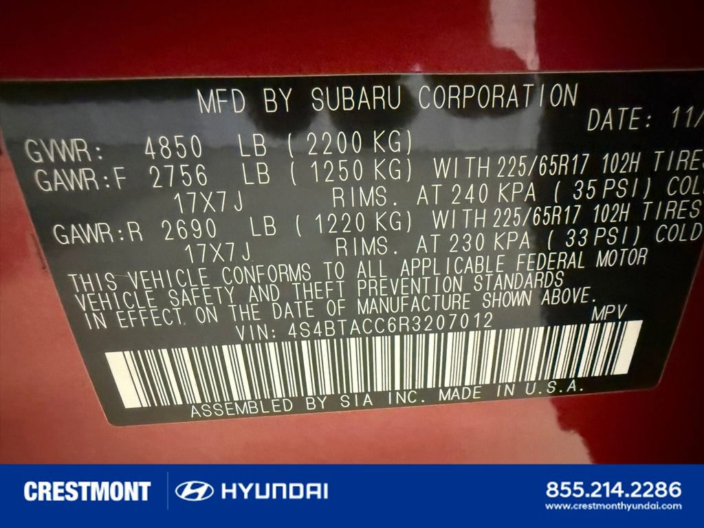 Used 2024 Subaru Outback Premium AWD/4WD image 37