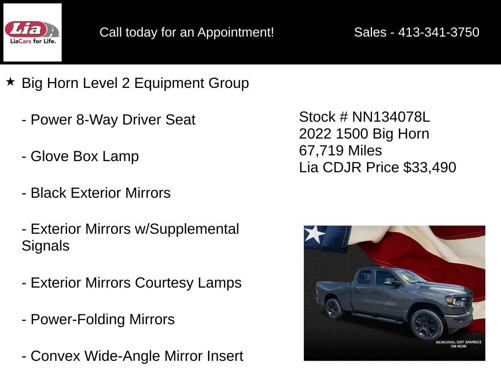 Used 2022 RAM 1500 Big Horn AWD/4WD image 16