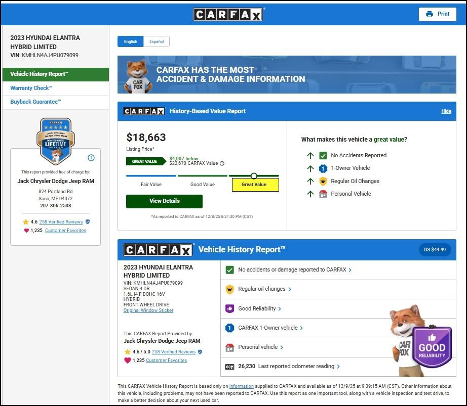 Used 2023 Hyundai Elantra Limited image 11