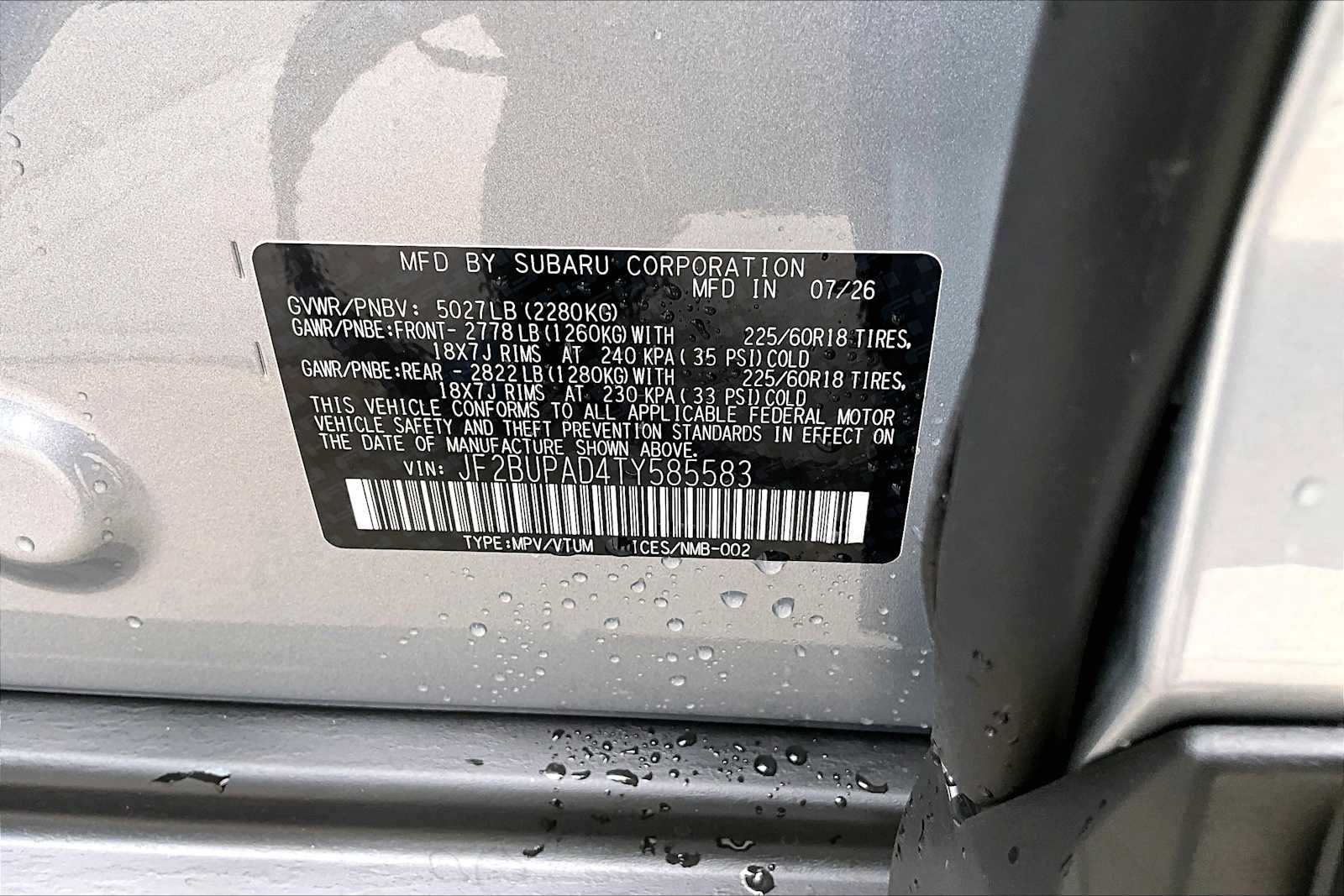 New 2026 Subaru Outback Premium AWD/4WD image 19