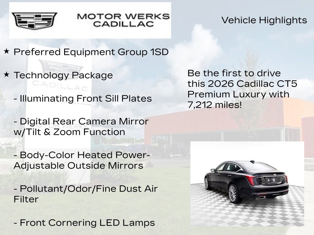 New 2026 Cadillac CT5 Premium Luxury w/ Technology Package image 14