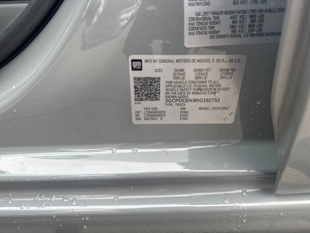 Used 2024 Chevrolet Silverado 1500 Custom Trail Boss w/ LPO, Dark Essentials Package image 32