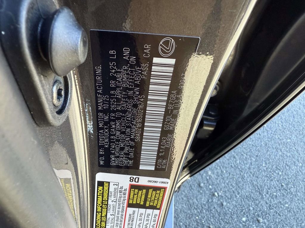 New 2025 Lexus ES 350 Premium image 20